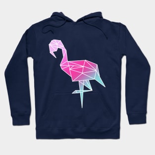 Geometric pink flamingo Hoodie